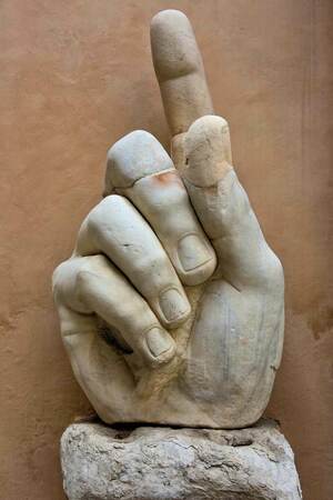 Italy Rome Colossus Constantine Marble Hand